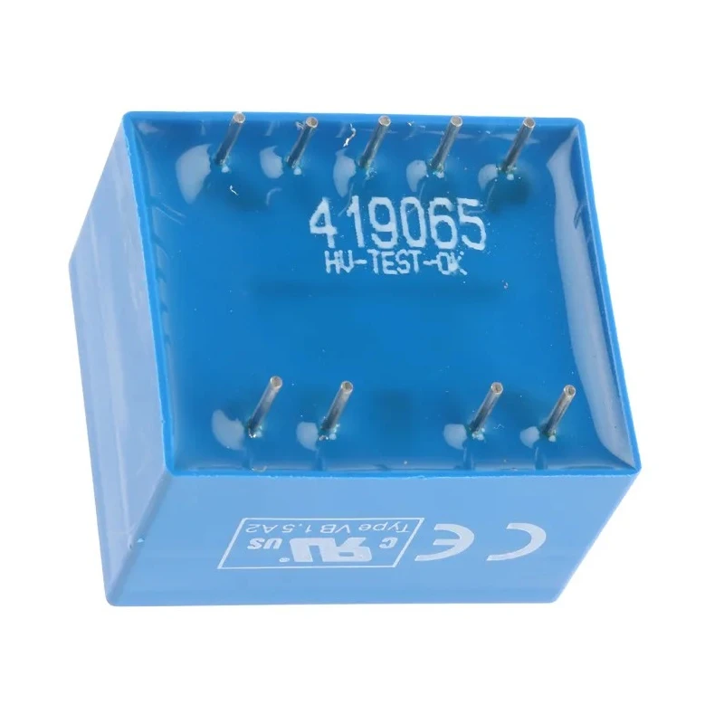Block 18 V ac 2 Output Pin PCB Transformer, VDE 0570 Part 2-6, ENEC 10 (VDE), DIN EN 61558-2-1, C-UL-US, IEC AVB1.5/2/18