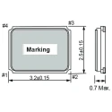 Epson 25 MHz Crystal ±50 ppm Surface Mount 4-Pin 0.7 mm Height 3.2 mm Length 2.5 mm Width Q22FA2380019411