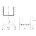 OEP Surface Pulse Transformer 1:1:1 Turns Ratio, 3 mH Primary Inductance, 0.65Ω Primary Resistance PT6SM