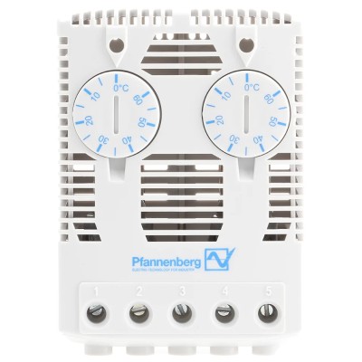 Pfannenberg FLZ NO Enclosure Thermostat 15 A 120V AC 0-60 °C Temperature Range 17143000000