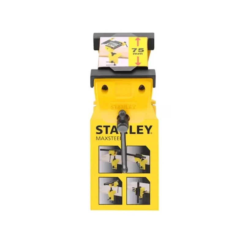 Stanley Multi Angle Vice with 71 mm Jaw Opening and 39 mm Jaw Depth, Clamp Mount, 1.6 kg 1-83-069