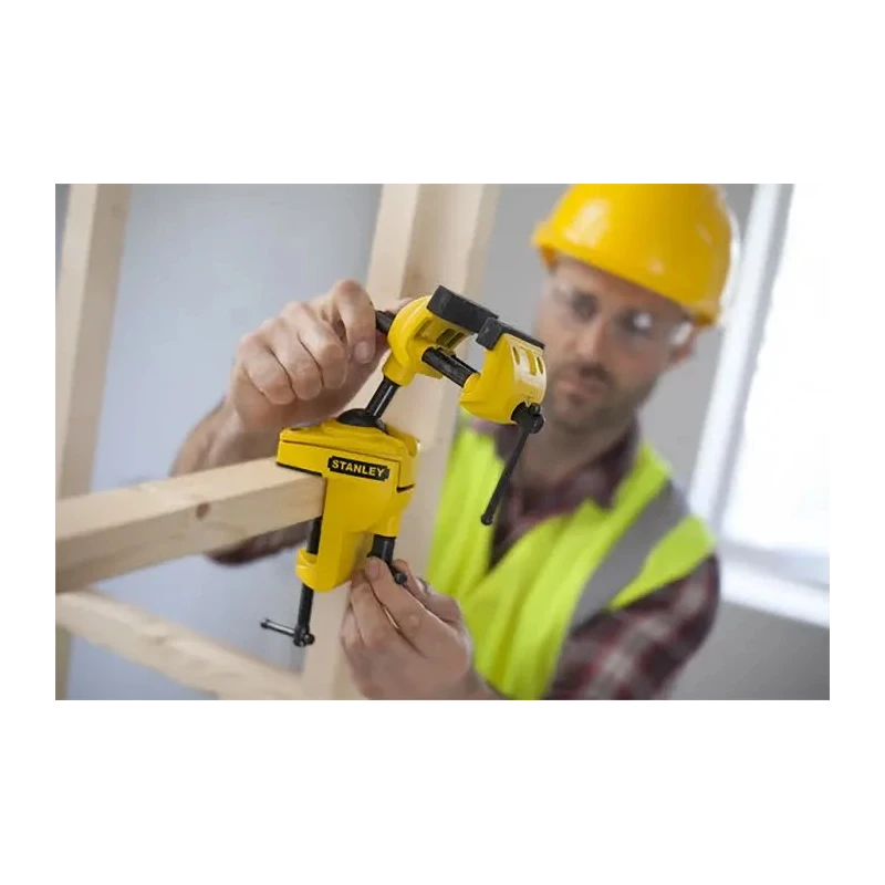 Stanley Multi Angle Vice with 71 mm Jaw Opening and 39 mm Jaw Depth, Clamp Mount, 1.6 kg 1-83-069