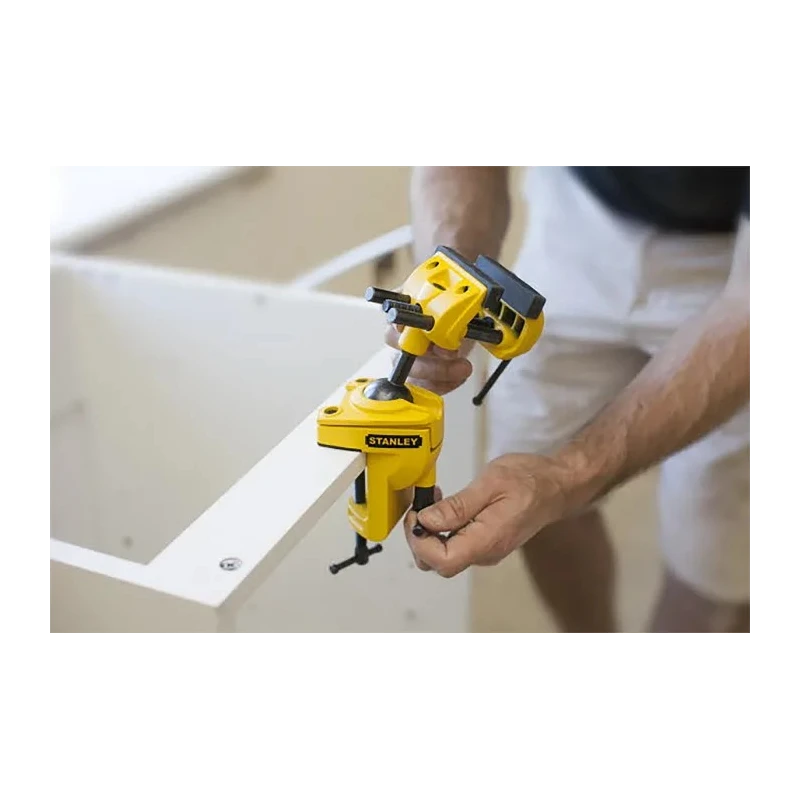 Stanley Multi Angle Vice with 71 mm Jaw Opening and 39 mm Jaw Depth, Clamp Mount, 1.6 kg 1-83-069