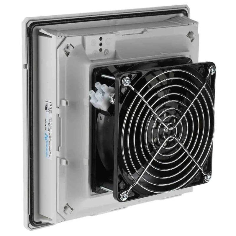 Pfannenberg PF 32.000 Series Filter Fan 230V AC 110 m³/h Filtered Airflow 178.5 m³/h Unimpeded Airflow IP54 202mm x 202mm 