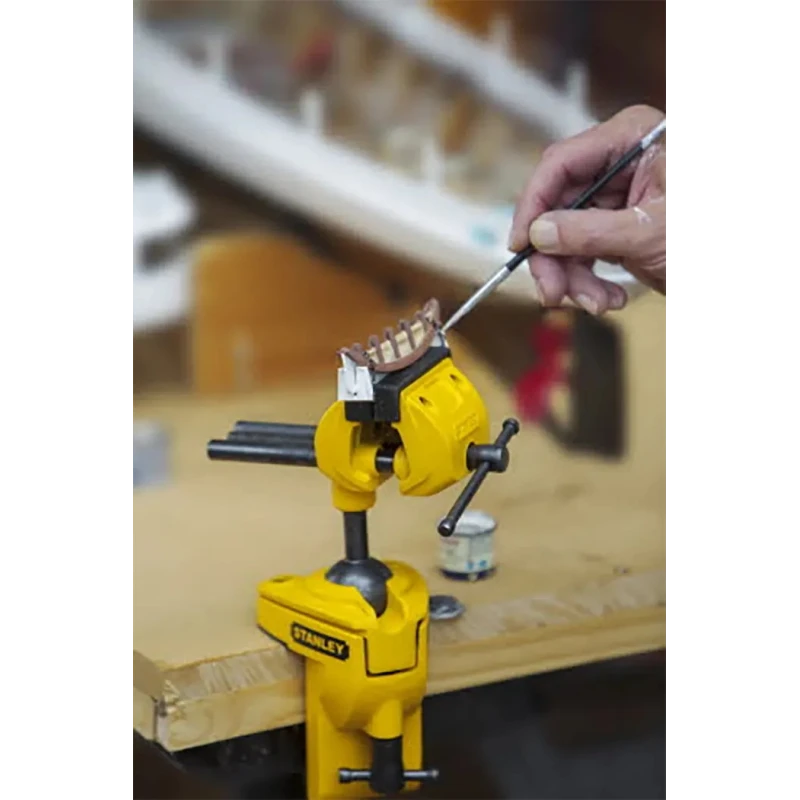 Stanley Multi Angle Vice with 71 mm Jaw Opening and 39 mm Jaw Depth, Clamp Mount, 1.6 kg 1-83-069