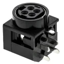 Kycon Right Angle DC Power Socket Female 7.5A 48V DC PCB Mount 17mm Length KPJX-4S
