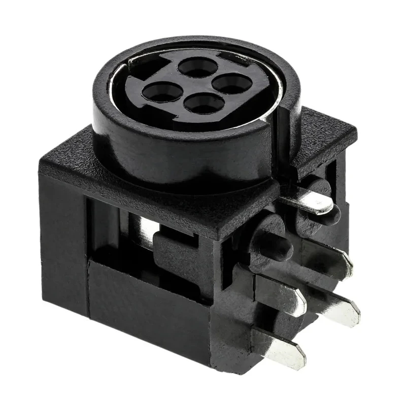 Kycon Right Angle DC Power Socket Female 7.5A 48V DC PCB Mount 17mm Length KPJX-4S
