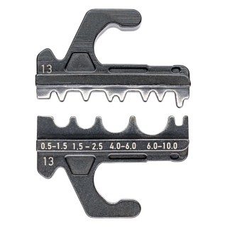 Knipex Crimp Die Set Coaxial Type Black 4 Ports for Uninsulated Terminals 97 39 13 RS