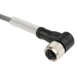 Pepperl + Fuchs Female 4 Way Right Angle to Unterminated Sensor Actuator Cable 250V 2m V1-W-2M-PVC