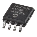 Microchip 1 MB Serial EEPROM 900 ns 8-Pin SOIJ Serial-I2C 24LC1025-I/SM