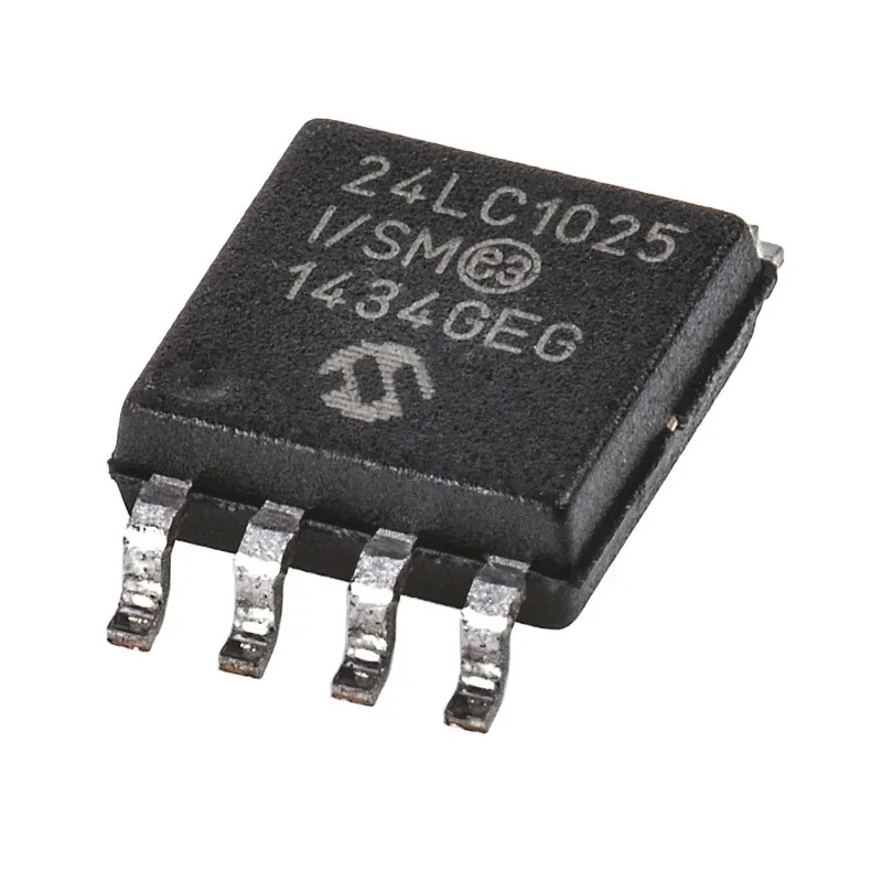 Microchip 1 MB Serial EEPROM 900 ns 8-Pin SOIJ Serial-I2C 24LC1025-I/SM