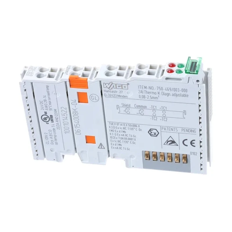 WAGO PLC I/O Module TM5 Analogue 5V DC DIN Rail Mount 750-469/003-000