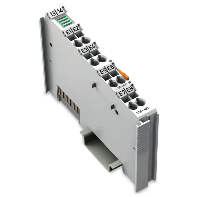 WAGO PLC I/O Module Digital 8 Inputs 24V DC DIN Rail Mount TM5 750-431