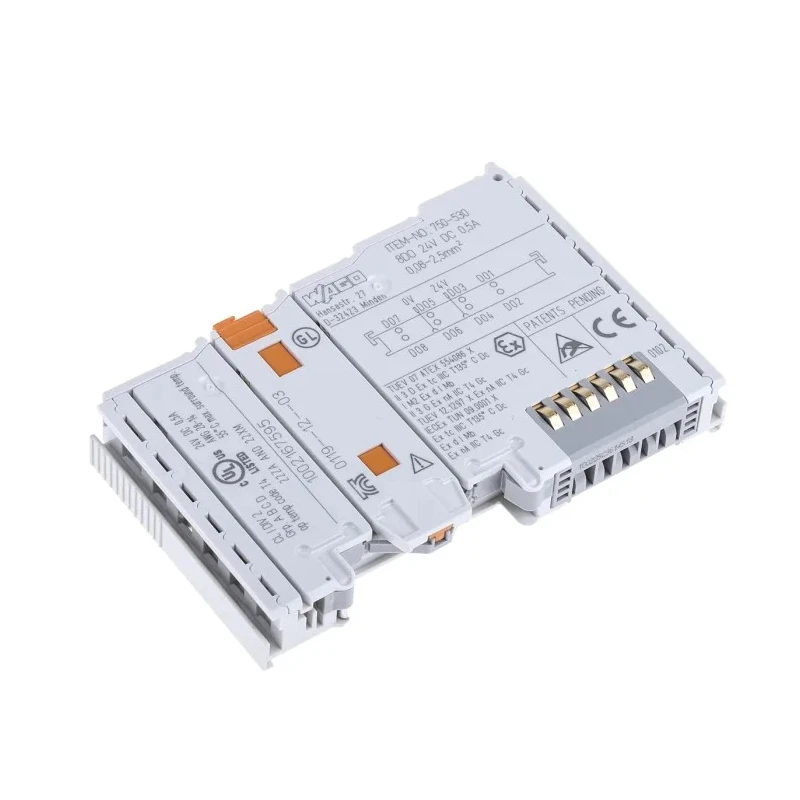 WAGO Digital PLC I/O Module 24V DC 8 I/Os TM5 Series 750-530
