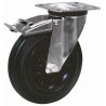 LAG Braked Swivel Castor 135 kg Capacity 160 mm Wheel Diameter Rubber 13928 FR