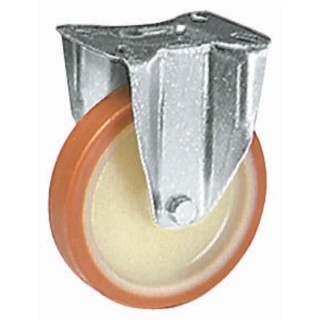 LAG Fixed Castor 200 kg Capacity 100 mm Wheel Polyurethane 313555