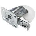 LAG Braked Swivel Castor, 120 kg Capacity, 100 mm Polyamide Wheel, Galvanised Steel Frame, Model 18765 FR