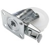 LAG Braked Swivel Castor, 120 kg Capacity, 100 mm Polyamide Wheel, Galvanised Steel Frame, Model 18765 FR
