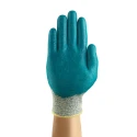 Ansell HyFlex 11-501 Grey Kevlar Work Gloves Size 8, Cut Resistant, Nitrile Foam Coating 11501080