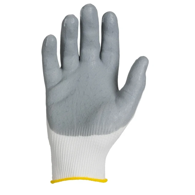Ansell HyFlex 11-800 Grey Nylon Work Gloves With Nitrile Foam Coating Size 8 11800080