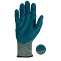 Ansell HyFlex 11-501 Grey Kevlar Work Gloves Size 9 Nitrile Foam Coating Cut Resistant Heat Resistant 11501090