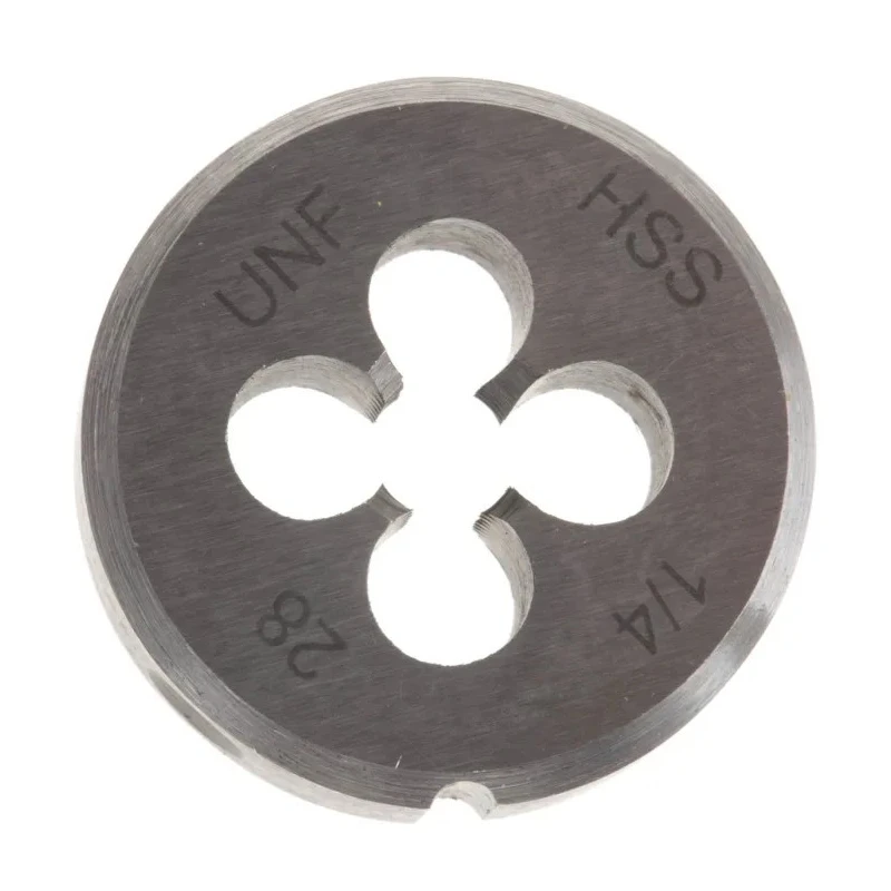 RS PRO Threading Die 1/4-28UNF, 25.4 mm Outside Diameter, 9 mm Thickness, HSS Material 668-0747