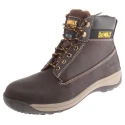 DeWALT Brown Apprentice Men's Steel Toe Capped Safety Boots EU Size 43 UK Size 9 Lace Up Dewalt Apprentice Brown Size 9