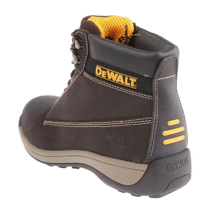 DeWALT Brown Apprentice Men's Steel Toe Capped Safety Boots EU Size 43 UK Size 9 Lace Up Dewalt Apprentice Brown Size 9