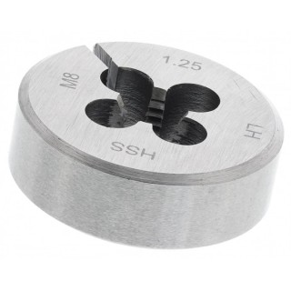 RS PRO Threading Die M8 x 1.25 mm, 33.33 mm Outside Diameter, 11.11 mm Thickness, High Speed Steel 668-0769