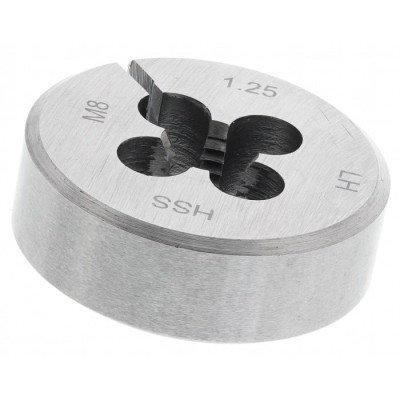 RS PRO Threading Die M8 x 1.25 mm, 33.33 mm Outside Diameter, 11.11 mm Thickness, High Speed Steel 668-0769