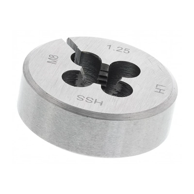 RS PRO Threading Die M8 x 1.25 mm, 33.33 mm Outside Diameter, 11.11 mm Thickness, High Speed Steel 668-0769