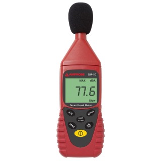 Amprobe Sound Level Meter 35 dB to 130 dB LCD Display IEC 651 Type 2 ANSI S1.4 Type 2 SM-10