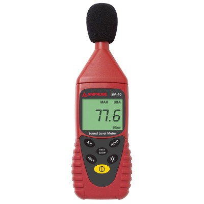 Amprobe Sound Level Meter 35 dB to 130 dB LCD Display IEC 651 Type 2 ANSI S1.4 Type 2 SM-10