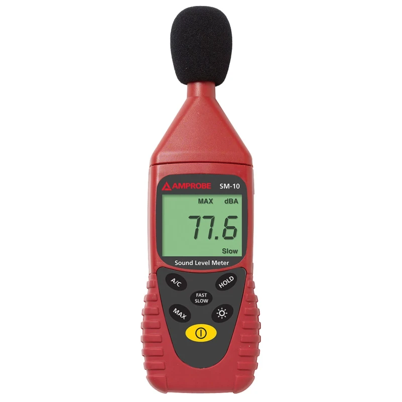 Amprobe Sound Level Meter 35 dB to 130 dB LCD Display IEC 651 Type 2 ANSI S1.4 Type 2 SM-10