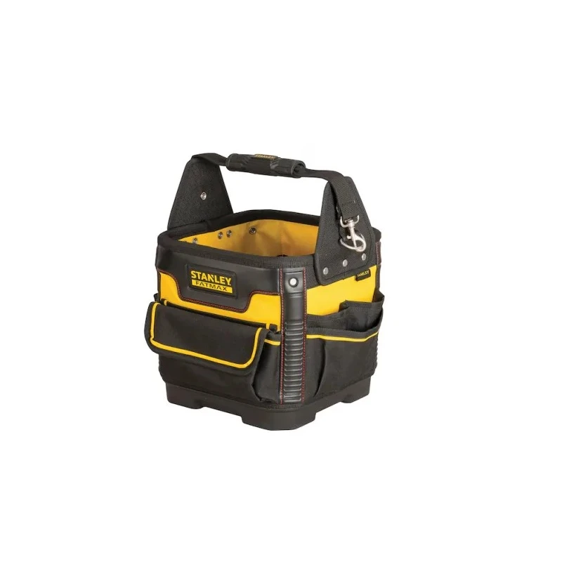Stanley Fabric Tool Bag with Shoulder Strap, Fabric Material, 290mm Length x 260mm Width x 260mm Height, Black and 93-952