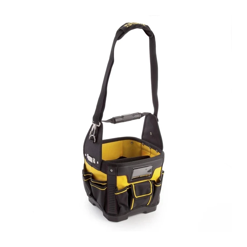 Stanley Fabric Tool Bag with Shoulder Strap, Fabric Material, 290mm Length x 260mm Width x 260mm Height, Black and 93-952