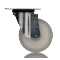 LAG Swivel Castor Wheel 100 mm Diameter, 120 kg Load Capacity, Polyamide Wheel, Galvanised Steel Frame 18765