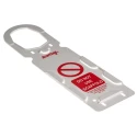 ScaffTag Safety Scaffolding Tag Kit White on Green English Language with 20 Inserts 10 Holders and 2 Pens SCF01