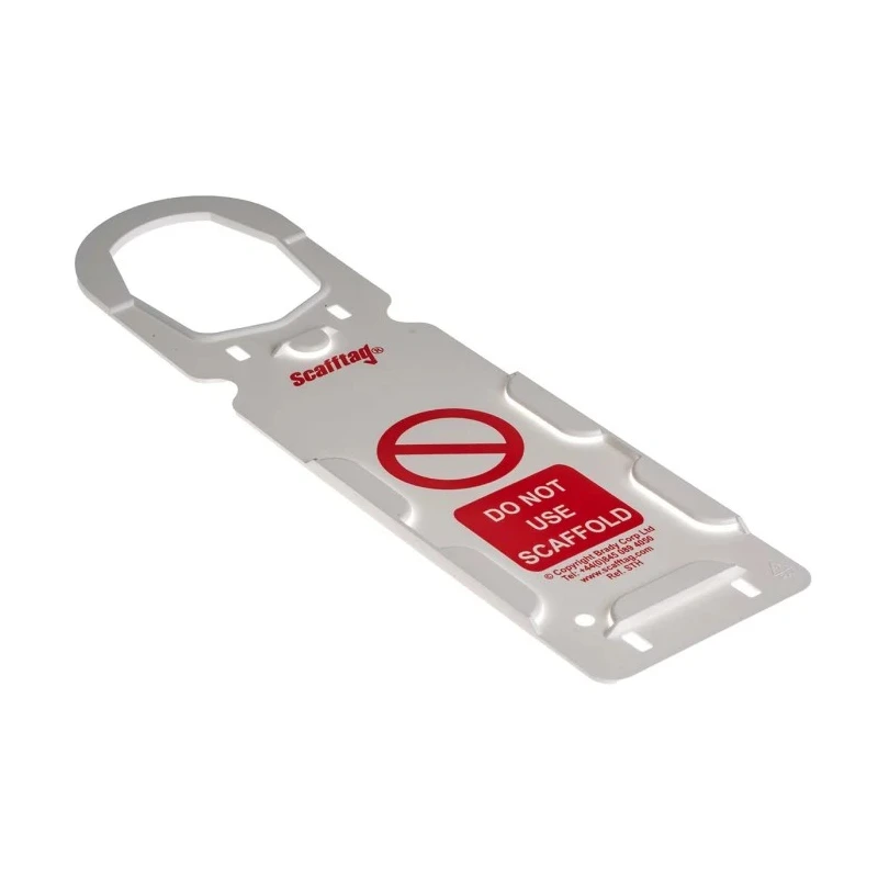 ScaffTag Safety Scaffolding Tag Kit White on Green English Language with 20 Inserts 10 Holders and 2 Pens SCF01