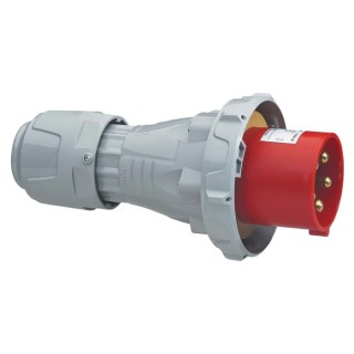 Legrand Red Cable Mount 3P+N+PE Straight Industrial Power Connector 125A 415V IP67 IP67