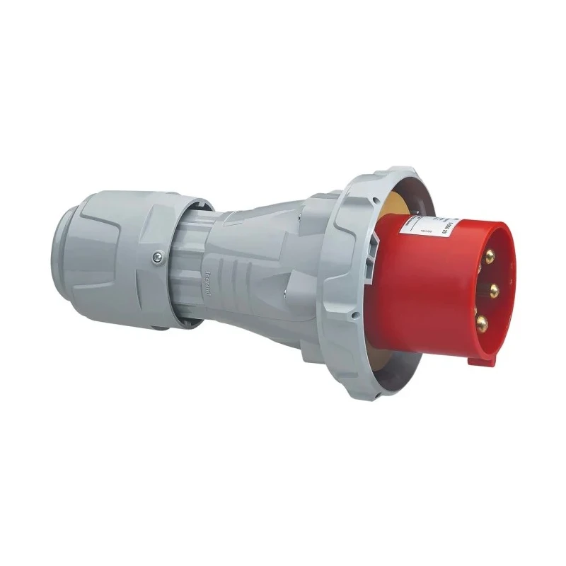 Legrand Red Cable Mount 3P+N+PE Straight Industrial Power Connector 125A 415V IP67 IP67