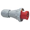Legrand Red Cable Mount 3P+N+PE Straight Industrial Power Connector 125A 415V IP67 IP67