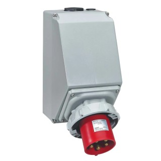 Legrand Industrial Power Connector Surface Mount 125A 415V IP67 Red P17 Tempra Pro IP67