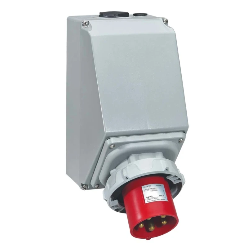 Legrand Industrial Power Connector Surface Mount 125A 415V IP67 Red P17 Tempra Pro IP67