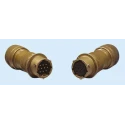 Glenair Copper Alloy Straight 10 Way Cable MIL Spec Circular Connector Female, Female Contacts, Shell IPT01A12-10SPHM11F7