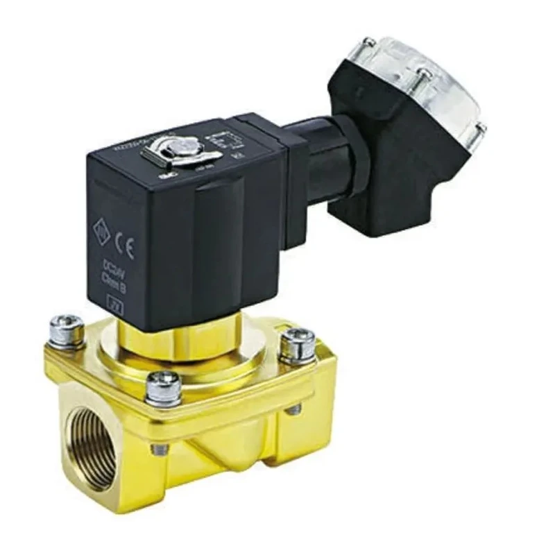 SMC Solenoid Valve, 2 Port, NC, 24V, 3/8 in Brass Body VXEZ2230-03F-5DO1