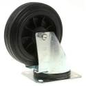 LAG Swivel Castor 135 kg Load Capacity 160 mm Rubber Wheel with Galvanised Steel Frame 13928