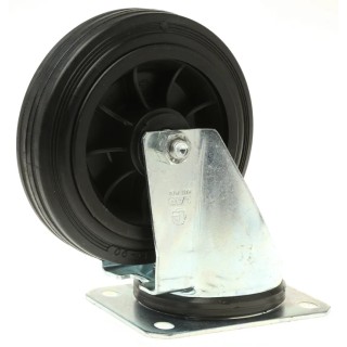 LAG Swivel Castor 135 kg Load Capacity 160 mm Rubber Wheel with Galvanised Steel Frame 13928