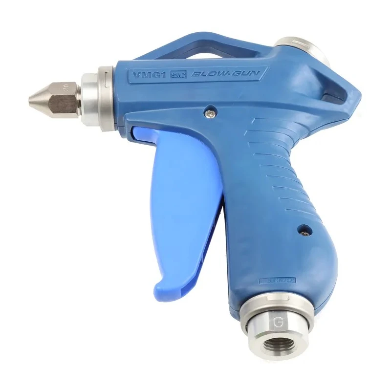 SMC 10 bar Blow Gun, 1/4 in Air Inlet, 6.35 mm Brass Nozzle, Polybutylene Terephthalate Body VMG11BU-F02-03