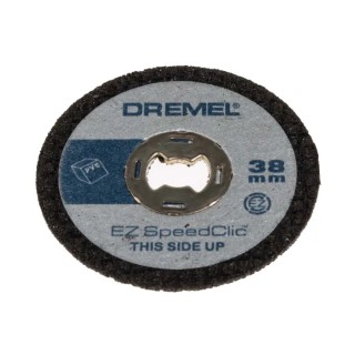 Dremel EZ SpeedClic Aluminium Oxide Abrasive Disc 38 mm Diameter x 1.12 mm Thickness Medium Grade P60 Grit 5 Per Pack SC476